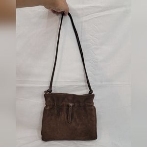 Vintage Block Suede Mini Shoulder Bag